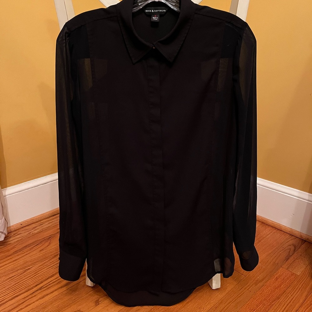 Rock & Republic Black Blouse